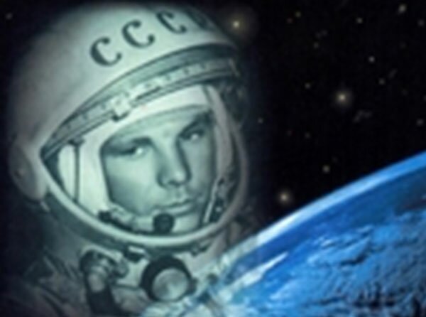 Юрий Гагарин в космосе