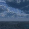 Море и облака на горизонте